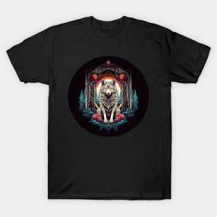 Wolf In Circle T-Shirt